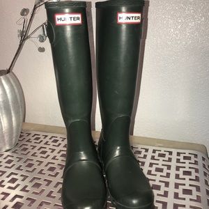 ****SOLD*****Hunter Tall Forest Green Rain Boots